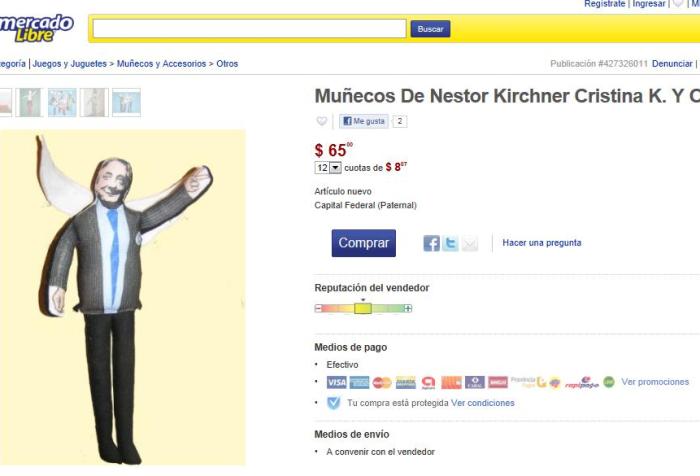 muñequitos de nestor y cristina ya se consiguen por $65