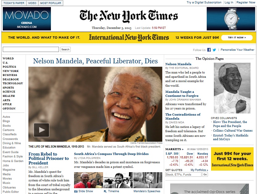 Mandela NYT